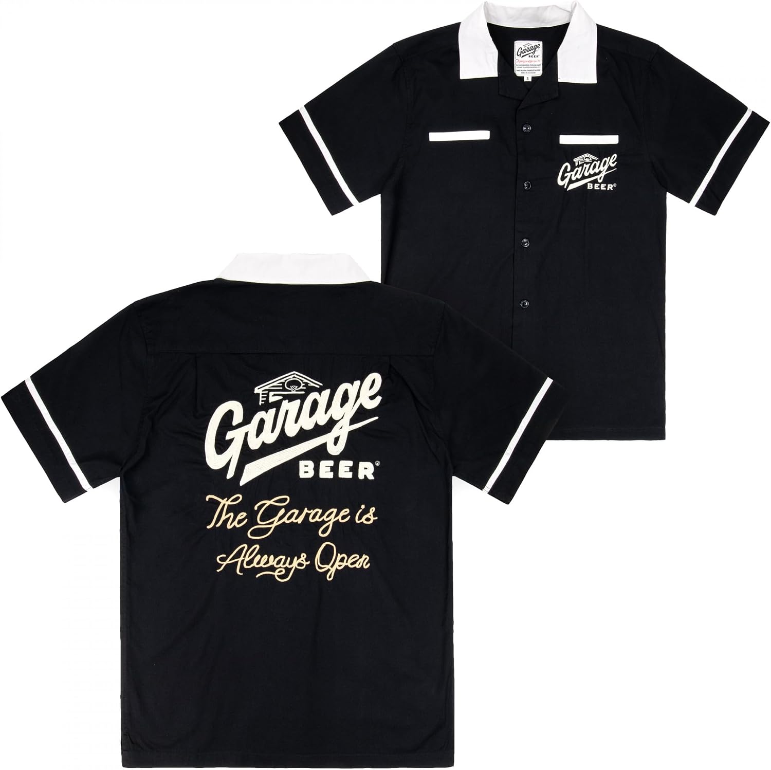 AMERICAN NEEDLE Garage Beer Always Open with Wrench Bowling Jacket