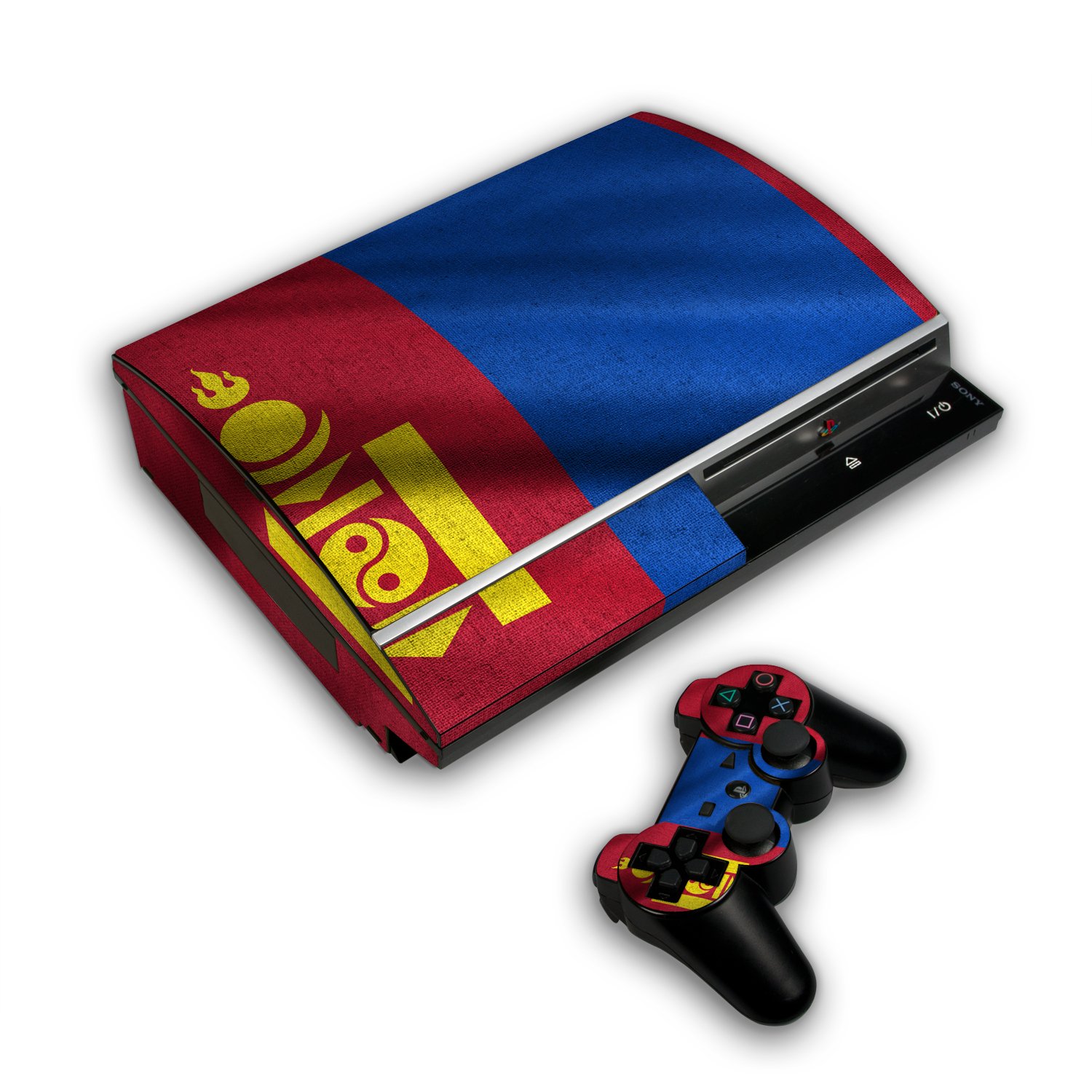 Sony Playstation 3 Design Skin "flag of Mongolia" Decal Sticker for Playstation 3