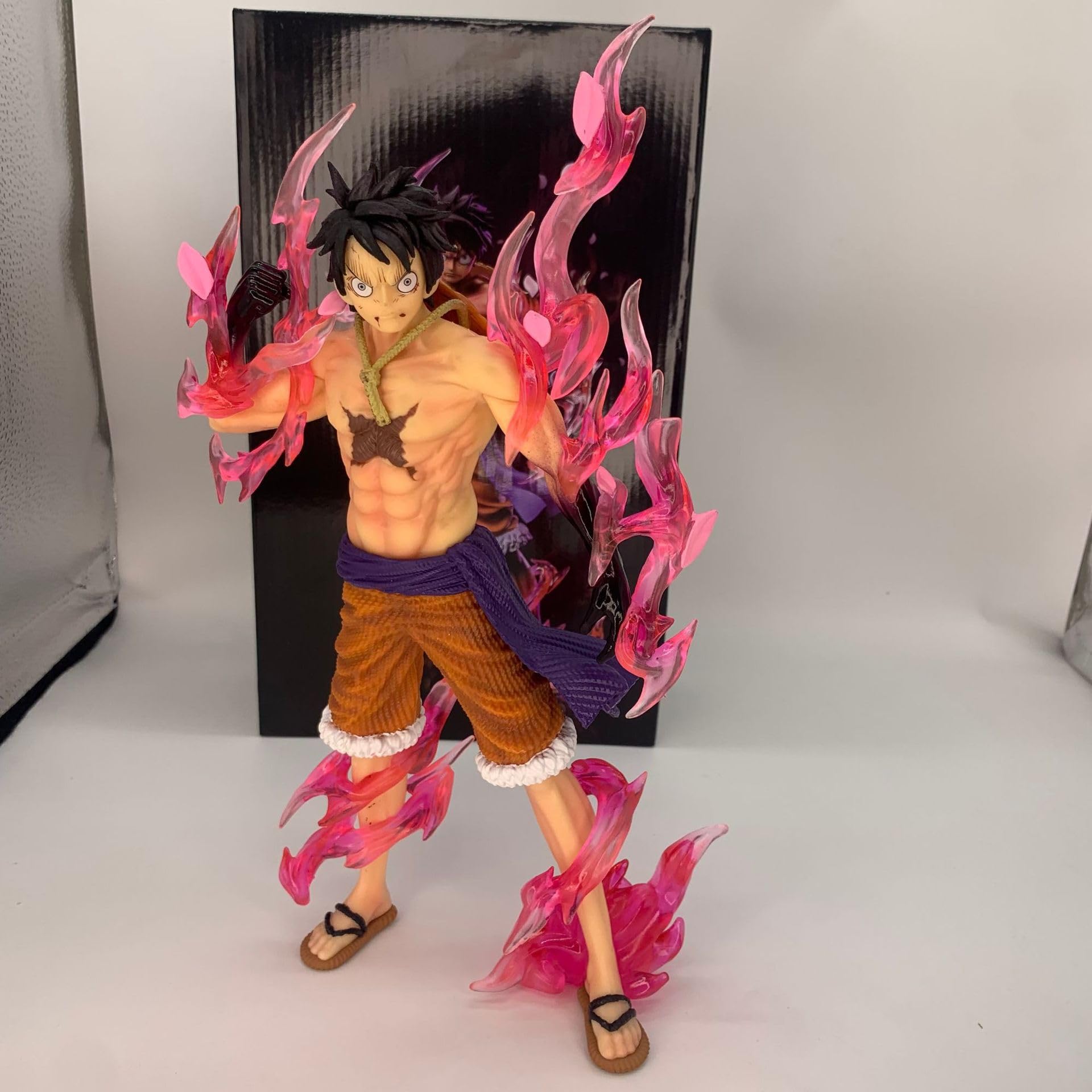 Amazon.co.jp: ワンピースTH 2段全形態流桜ルフィ31 cmアニメ彫刻pvc