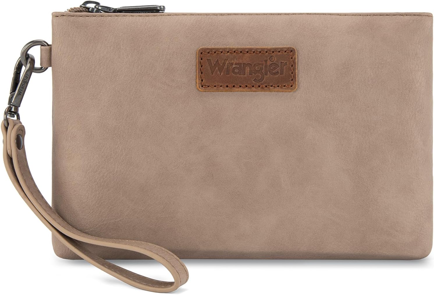Wrangler Wristlet Clutch Wallet for Women, Large Capacity Zipper Pouch Phone Organizer Purse with Detachable Wrist Strap