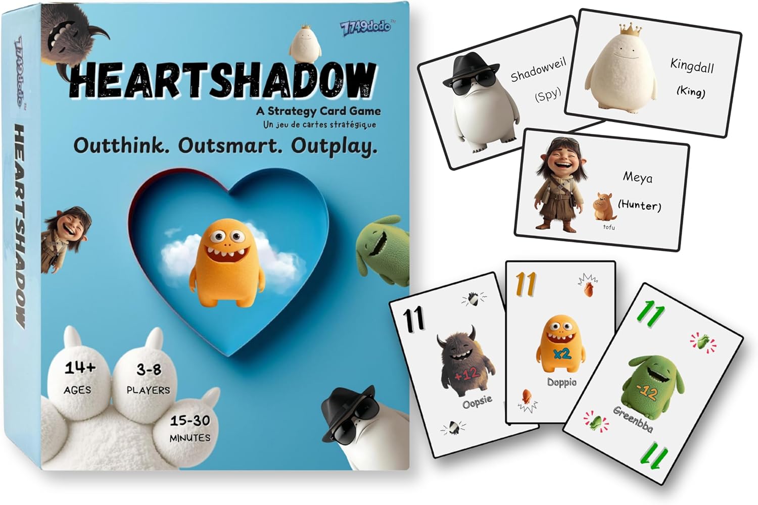 Cunning. Ruthless. -Secret Role Strategy Card Games for Teens & Adults | Fun bluffing,3-8 Players,Ages 14 + |15-30 mins | A dark twist on Hearts | Travel-friendly | Quick-Play Family Party Fun