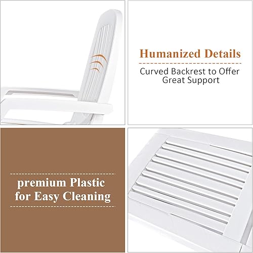 Miniatura 7 de Giantex Chaise Lounge - 6 respaldos ajustables para exteriores, silla reclinable con ruedas para patio, piscina, jardín, tumbona plegable para tomar