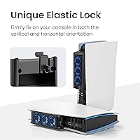 Vista 8 de Cooling Fan for PS5 Accessories, KIWIHOME Upgraded Quiet Cooler Fan with Auto Speed, Controller USB3.0 Port & LED for PS5 2020 Only, Not for