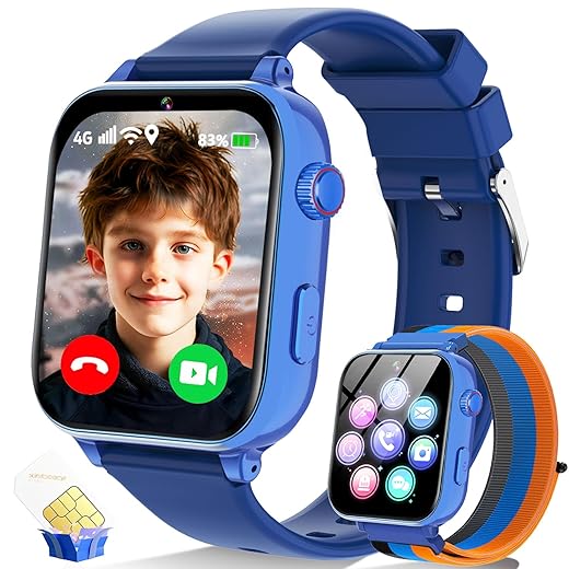 Smart Watch for Kids 4-12 Years Old with 15 Games Camera Alarm Video Music Player Pedometer Flashlight Birthday Gift for Boys Girls (Pink)
