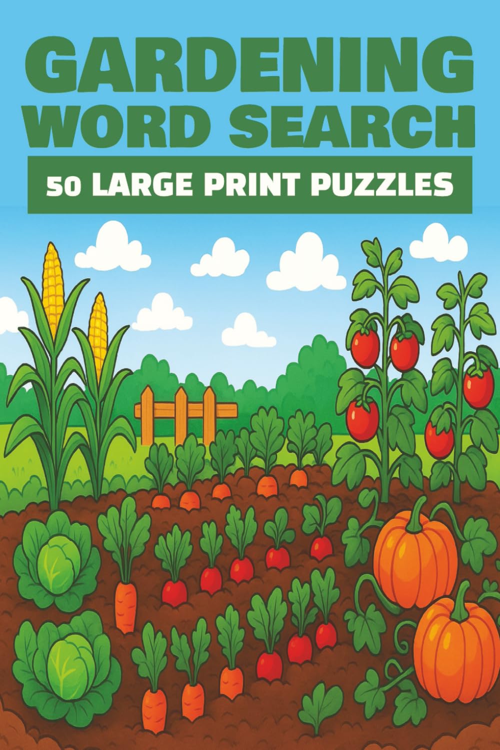 Gardening Word Search: Dig Into Something Different! Large Print Puzzles For Teens, Adults & Seniors | 50 puzzles, 6x9 inches (Gardening Word Search Puzzle Books)