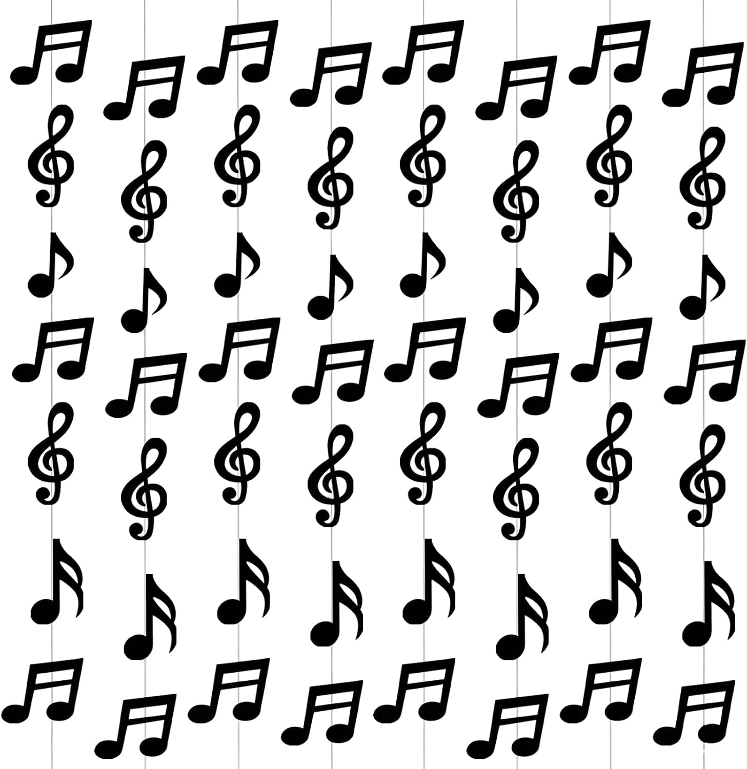 8 Pcs Music Notes Party Decorations, Music Themed Party Decorations
