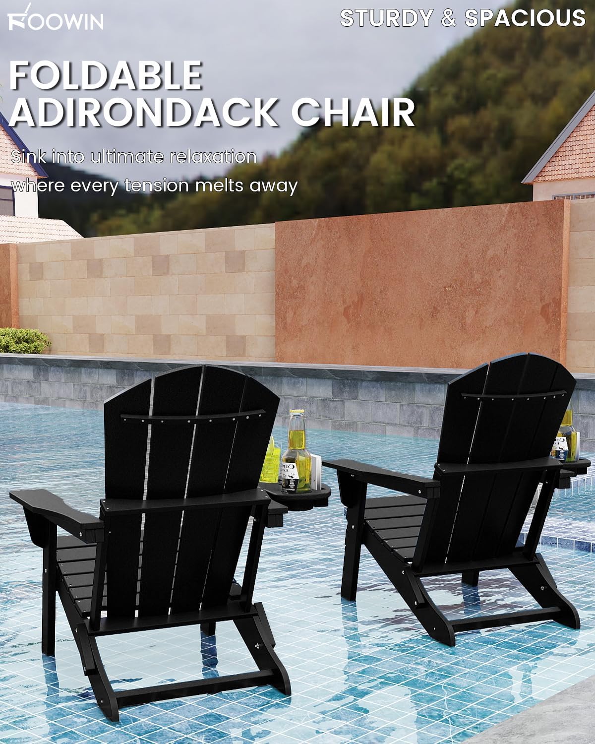 Images highlighting the premium HDPE material, showing its waterproof, UV resistant, and high tensile strength properties.