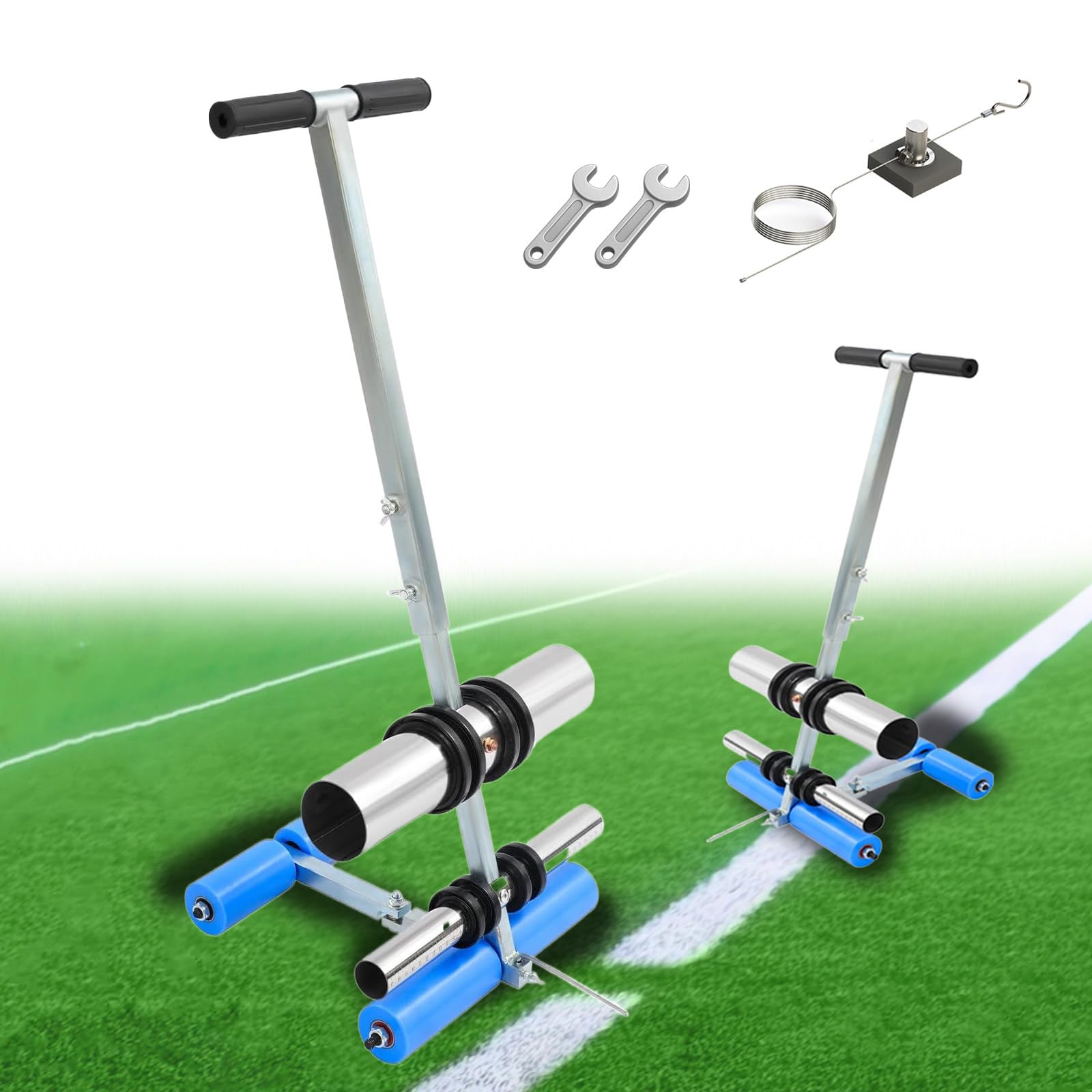 Macchina per tracciare Linee, Macchine traccialinee Attrezzatura per marcatura di Nastri per mascheratura Macchina per incollare Nastri, per campi da Basket, avvisi stradali, 80 cm