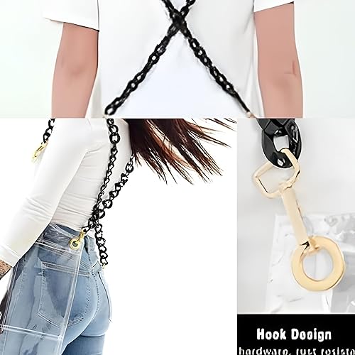 Miniatura 4 de MOOR Delantal transparente, delantal para estilista, material de TPU, impermeable, detergente utilizable, fácil de limpiar