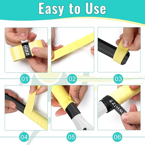 Miniatura 6 de Coitak 30 cintas de agarre para raqueta de tenis, cinta de agarre de tenis, overgrips de tenis para agarre antideslizante y absorbente