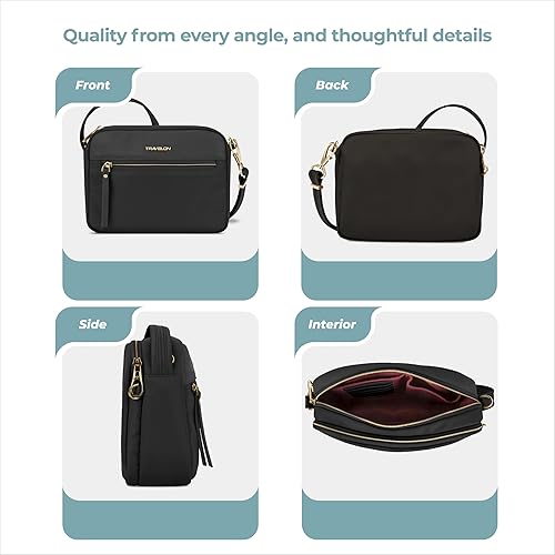 Vista 5 de Travelon Anti-Theft Addison Small Crossbody