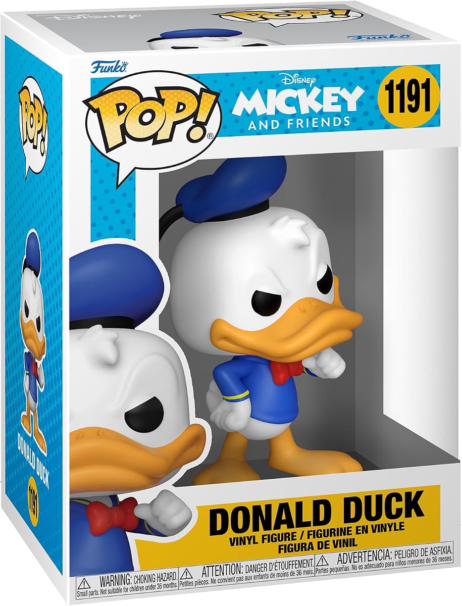¡ESTALLIDO! Disney: Mickey y sus amigos - Pato Donald | Mercancía oficial de dibujos animados/animación - Figura de vinilo coleccionable para exhibición en estante - Idea de regalo de cumpleaños para fanáticos y coleccionistas