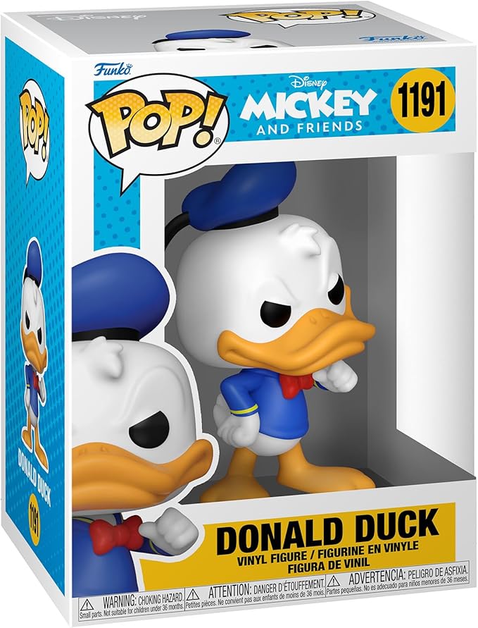 Funko Pop! Disney: Classics - Donald Duck - Figura de Vinilo Coleccionable - Idea de Regalo- Mercancia Oficial - Juguetes para Niños y Adultos - Muñeco para Coleccionistas y Exposición