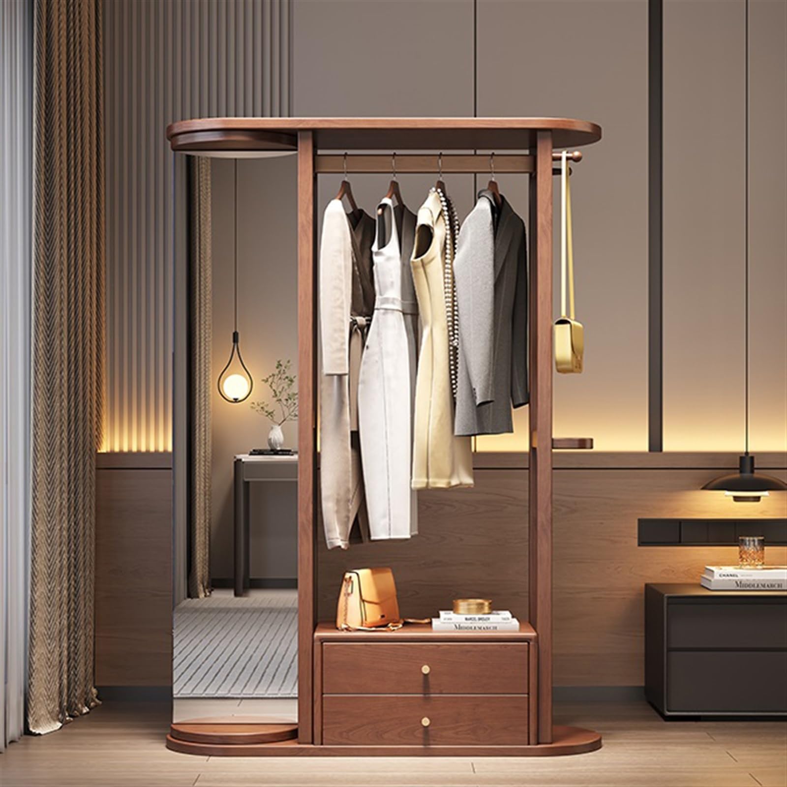 wardrobe design with dressing mirror Wardrobe + Dressing Table Combo