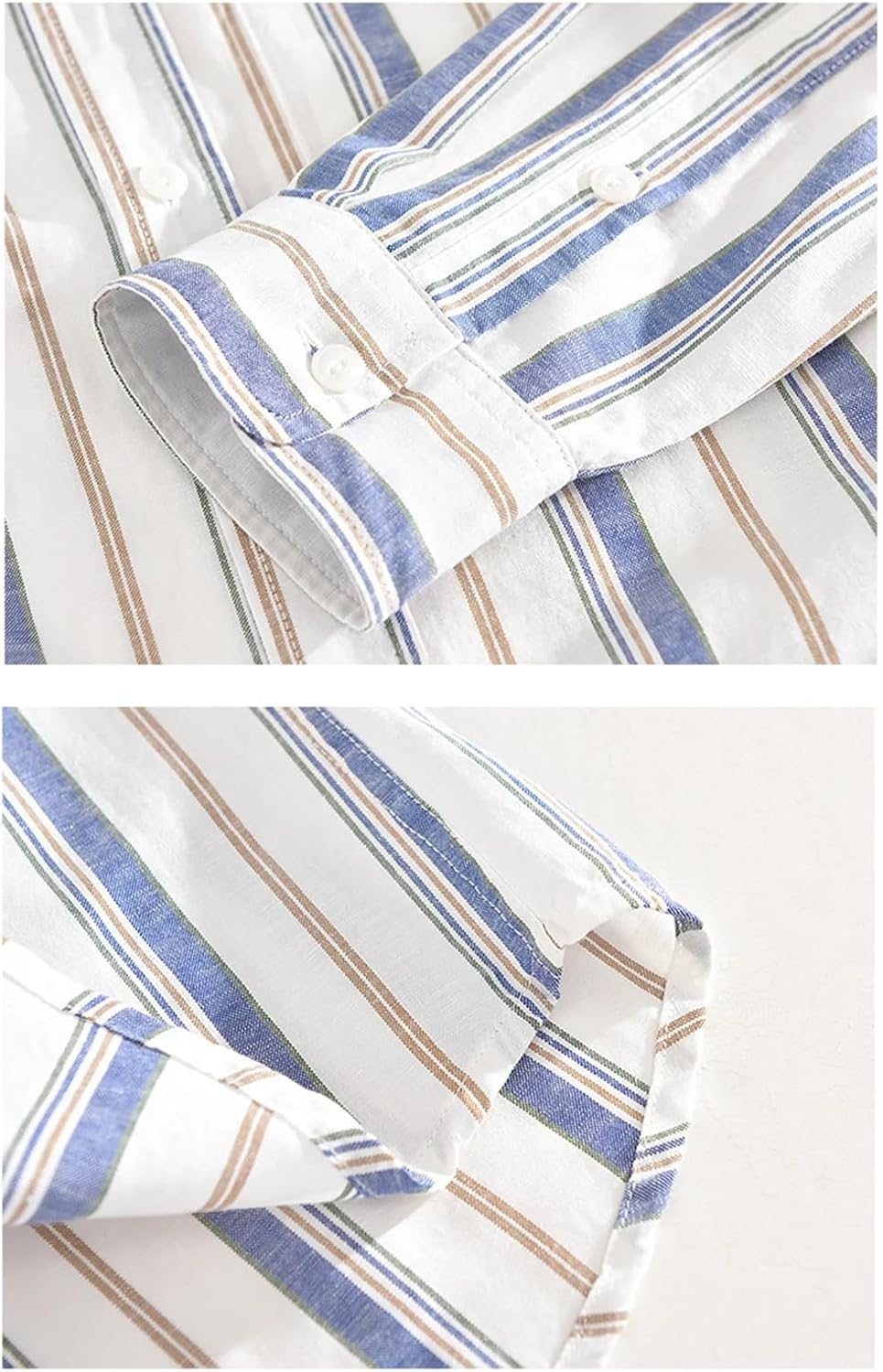 Men's Linen Shirt Spring Autumn Mens Long Sleeve Shirts Loose Casual Men Tops for Men