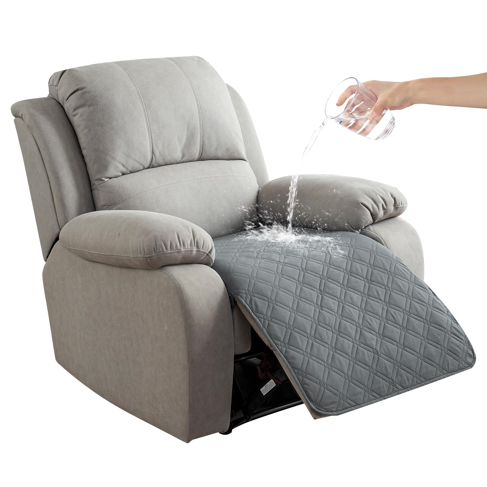 Genina 100% Waterproof Recliner Chair Covers, Non-Slip Furniture Protector