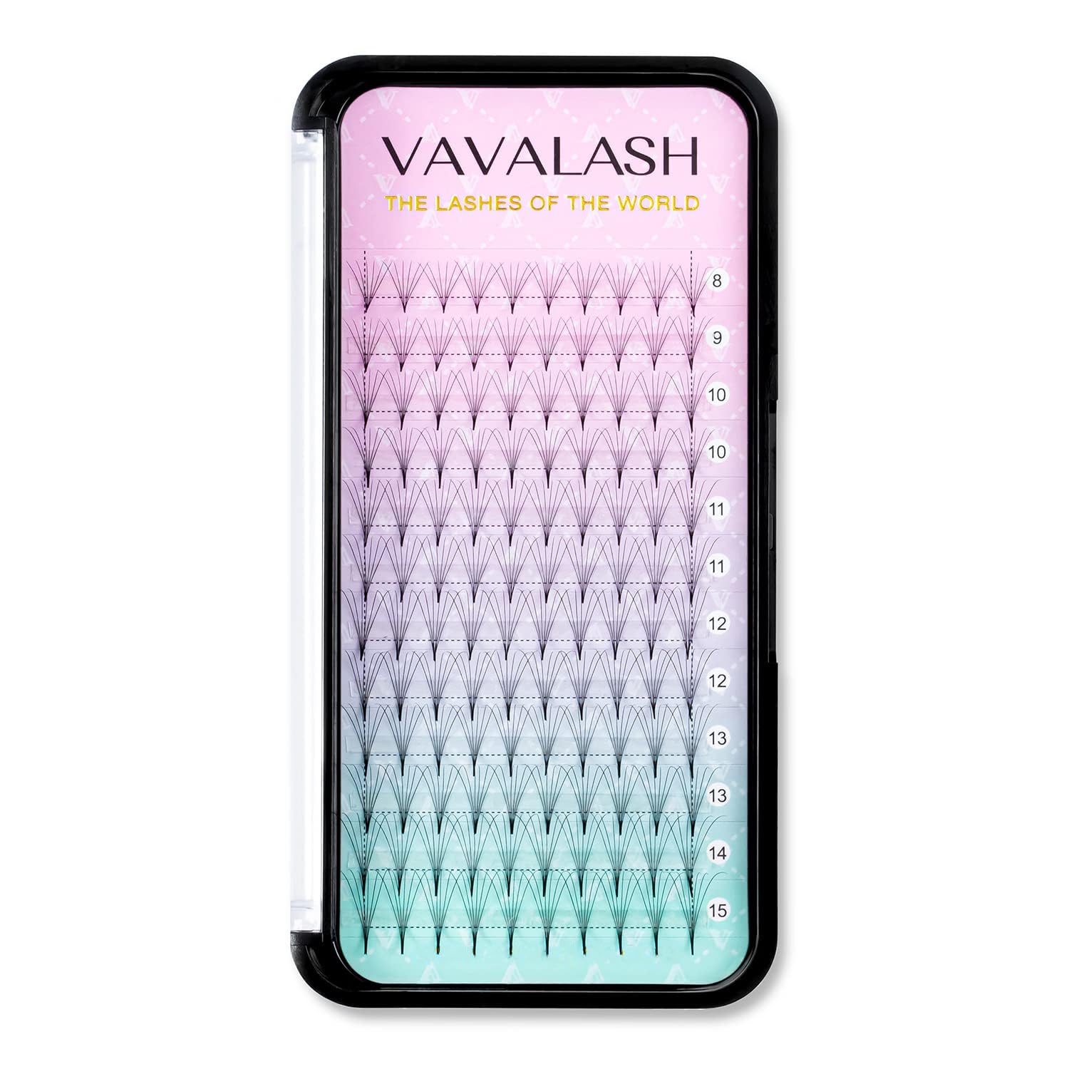 Eyelash Extensions 3D 4D 5D 6D 8D 9D 10D Thickness 0.07/0.1 C/D Curl Eyelashes Middle Stem & Long Stem Heat Bonded Premade Fans Russian Volume Lash