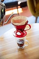 Vista 2 de Melitta #6 Cone Coffee Filters, Unbleached Natural Brown, 40 Count (Pack of 12) 480 Total Filters Count - Packaging May Vary