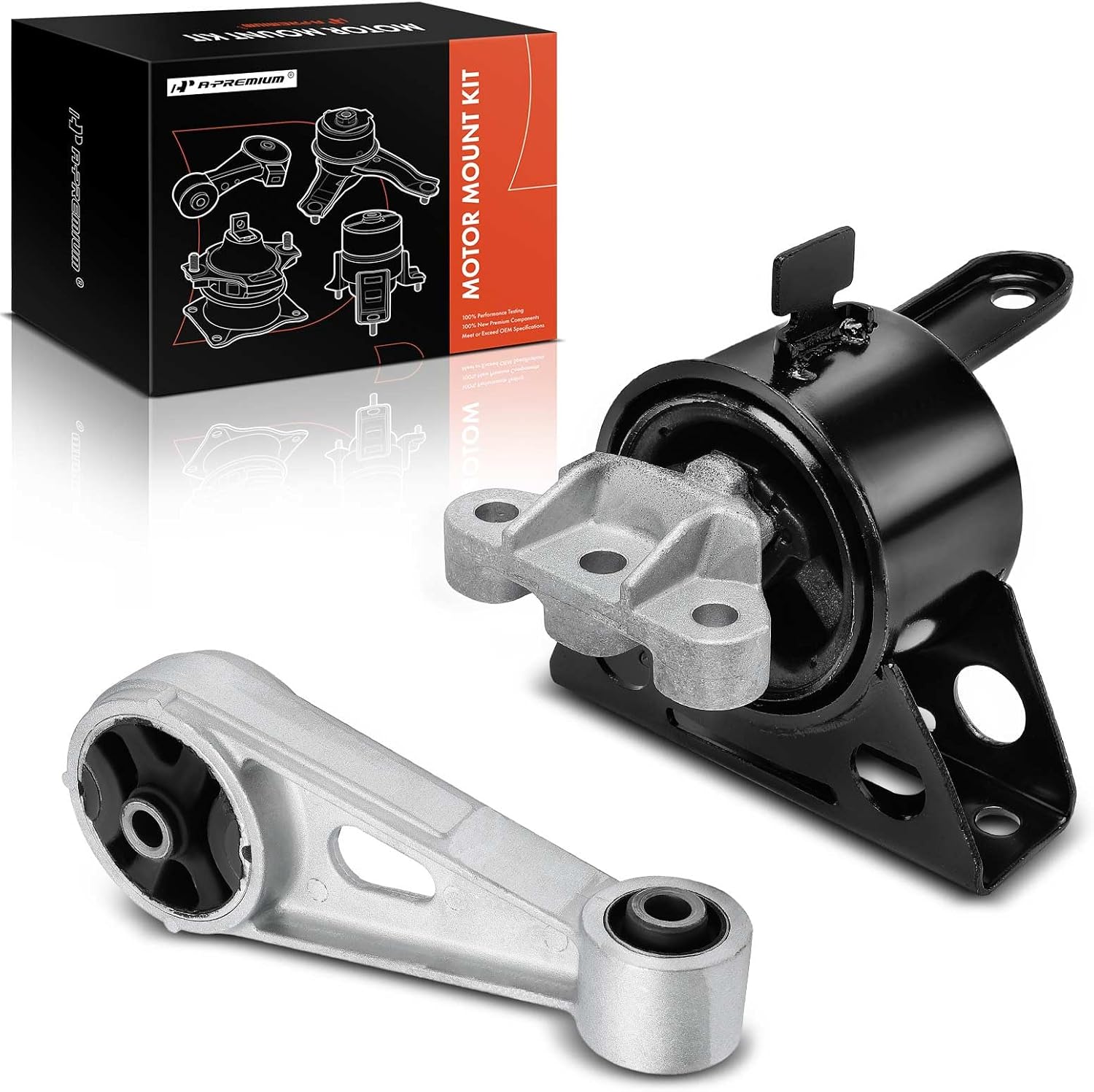 A-Premium 2PCS Engine Motor Mount and Torque Strut Mount Set Compatible with Chevrolet Spark 2013 2014 2015, 1.2L