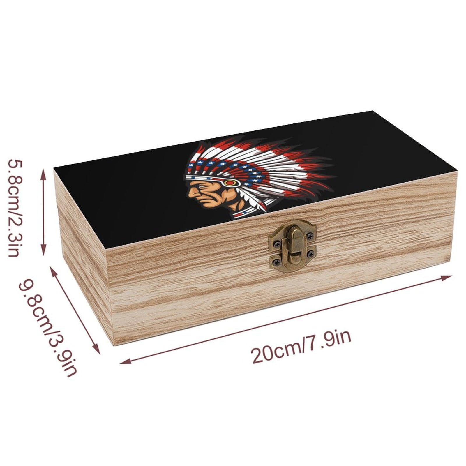 Amazon.com: Native American Indian Chief Wood Storage Box Jewelry