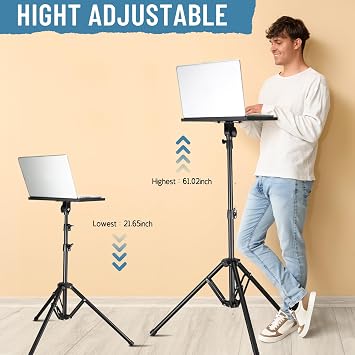 KEJOG Projector Stand Adjustable Height 20 to 62,Foldable Projector Tripod Stand ,Tripod for Projector DJ Equipment,Projector Tripod Stand for Outdoor Movies,Office, Home, Stage or Studio