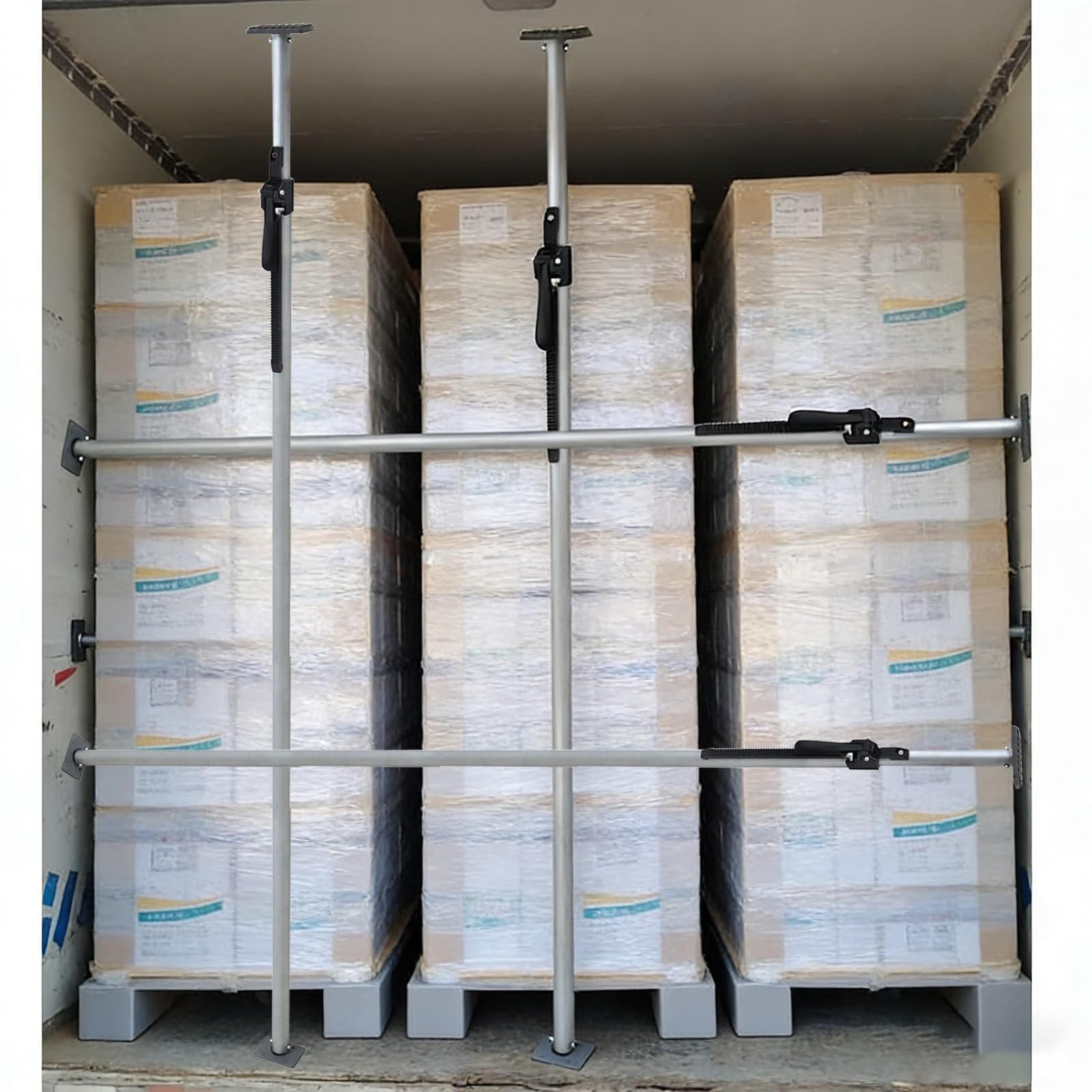 Barras de carga reforzadas para camiones y furgonetas refrigeradas de caja cerrada