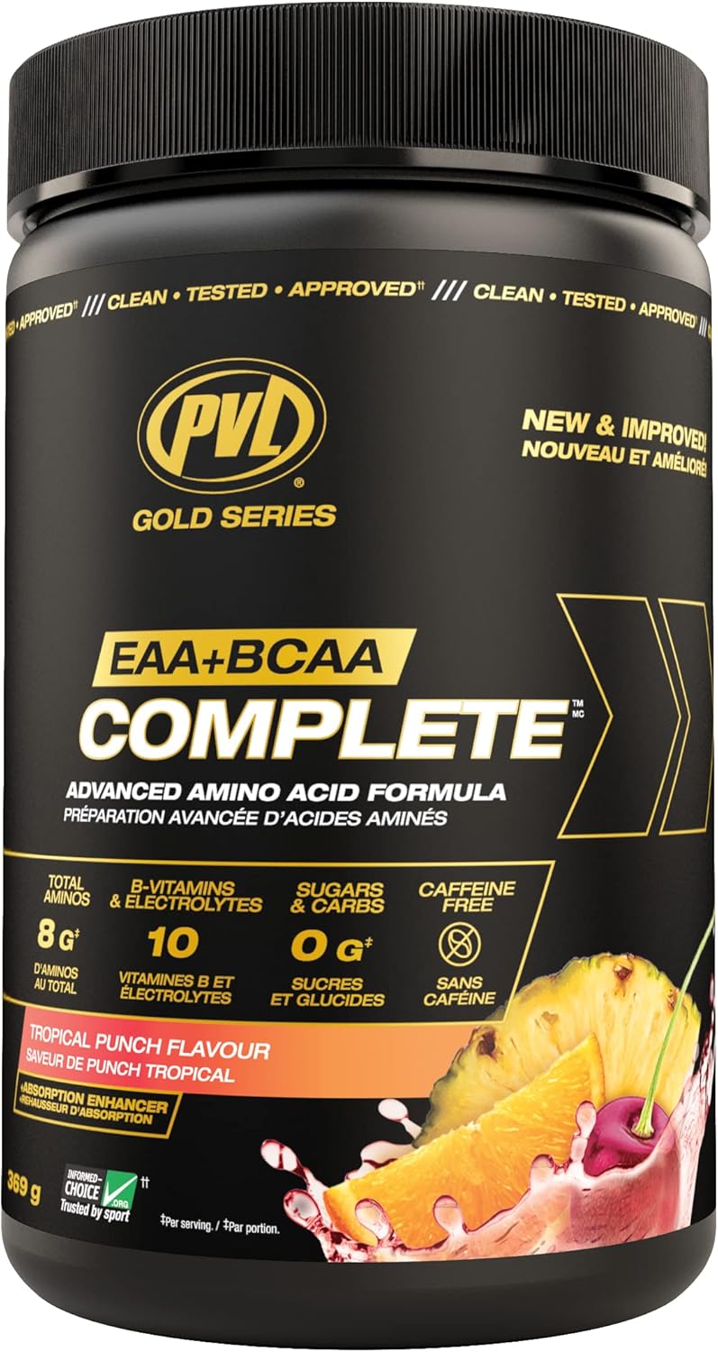 PVL EAA BCAA COMPLETE Pre, Intra or Post Workout EAA/BCAA with L