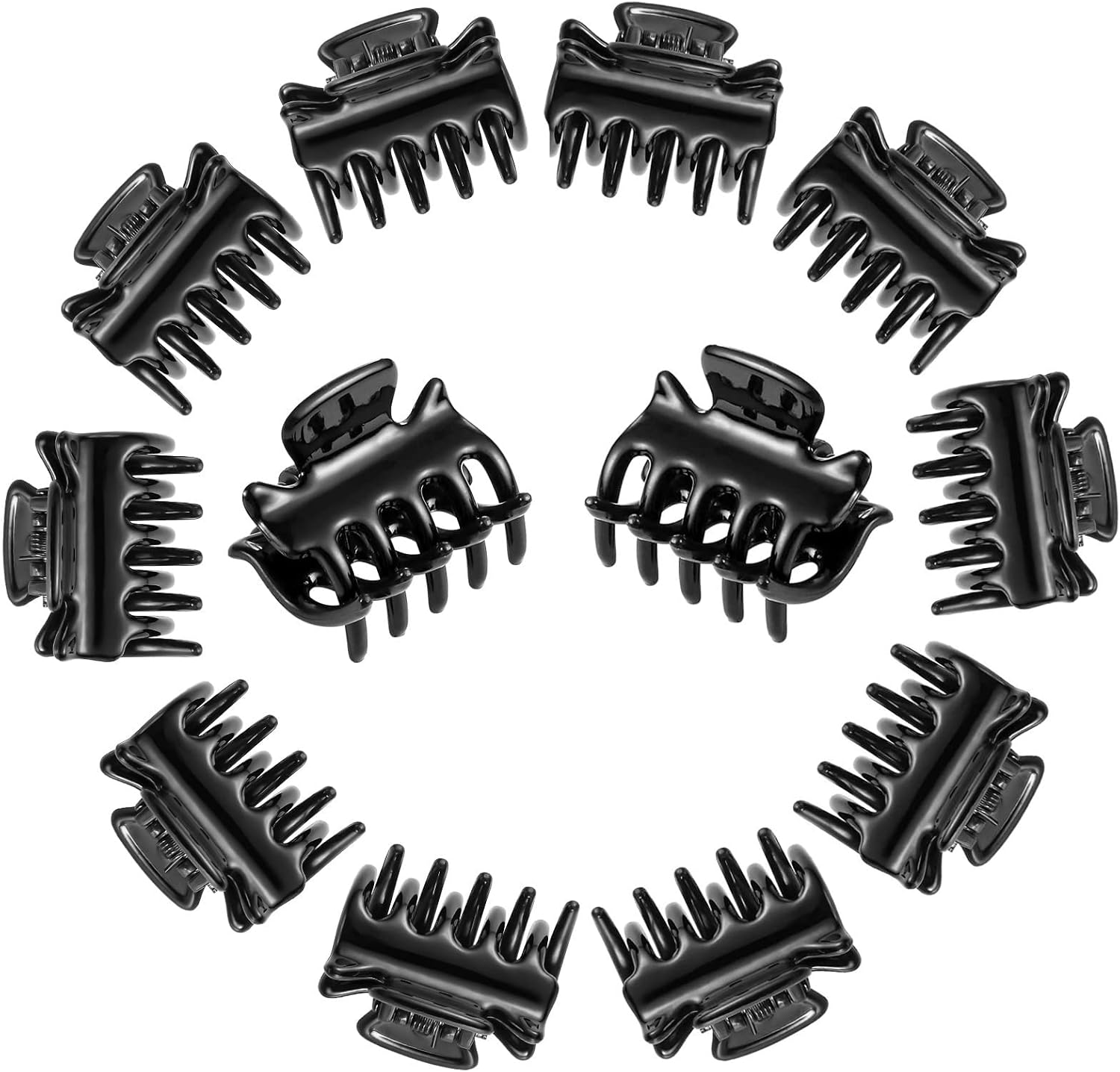 ZEVONDA 12 Pieces Small Hair Clips Plastic Hair Styling Hair Pins