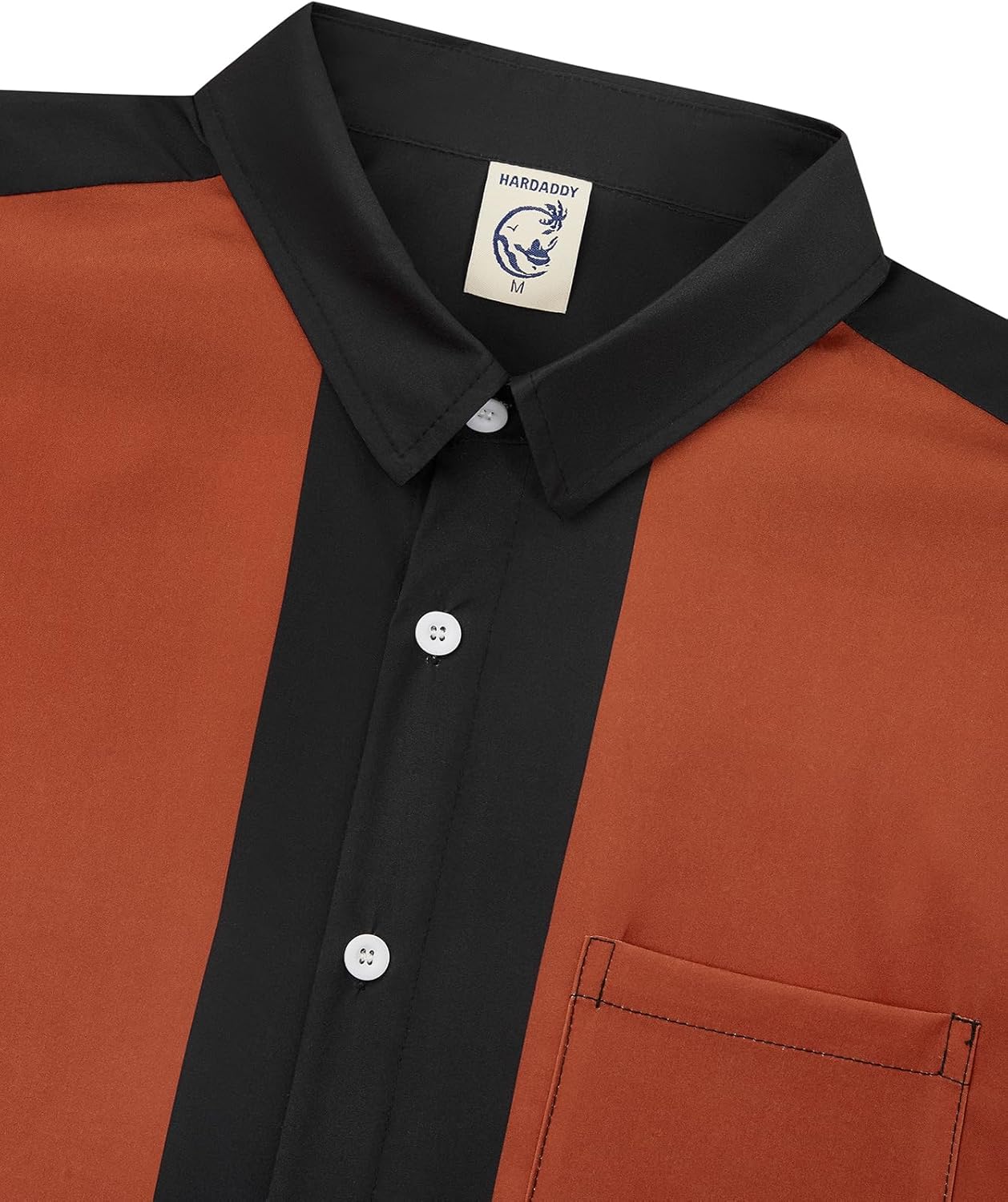 Hardaddy Men's Vintage Bowling Shirt Short Sleeve Button Down Hawaiian Summer Beach Casual Shirts - Image 4