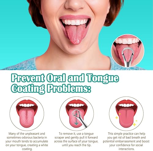 Miniatura 7 de Aceite de extracción de coco  Enjuague bucal ayurvédico con raspador de lengua  Aceites esenciales naturales para aliento fresco, blanqueamiento
