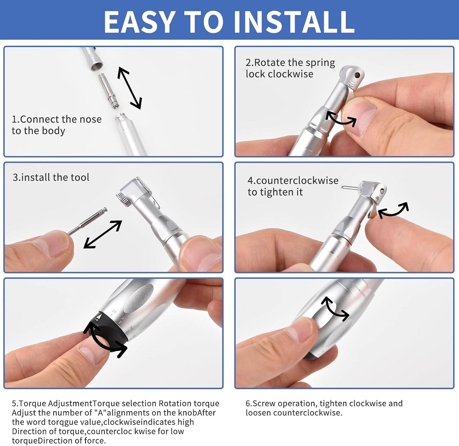 Hex Screwdriver with 16 Bits, 7 Torque Settings, Dual Head Design, and Metal Storage Box