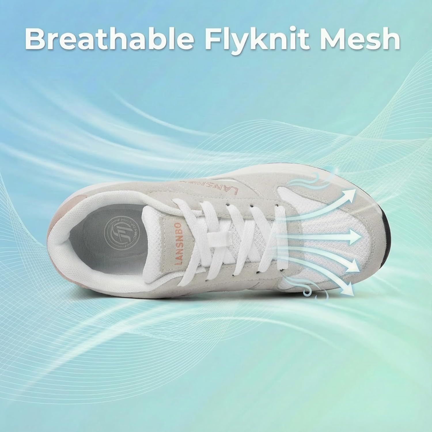 Women's Running Walking Shoes Wide Cushioned Comfortable Breathable Lightweight Non-Slip Athletic Fashion Sneakers for Tennis Gym Workout Fitness Cross Training Casual Footwear