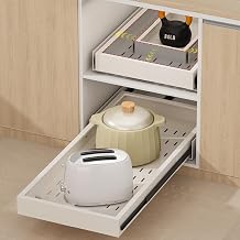 Fokyfok Pull out Cabinet Organizer,11"-17"W,25"-32"D,Expandable,Adhesive
