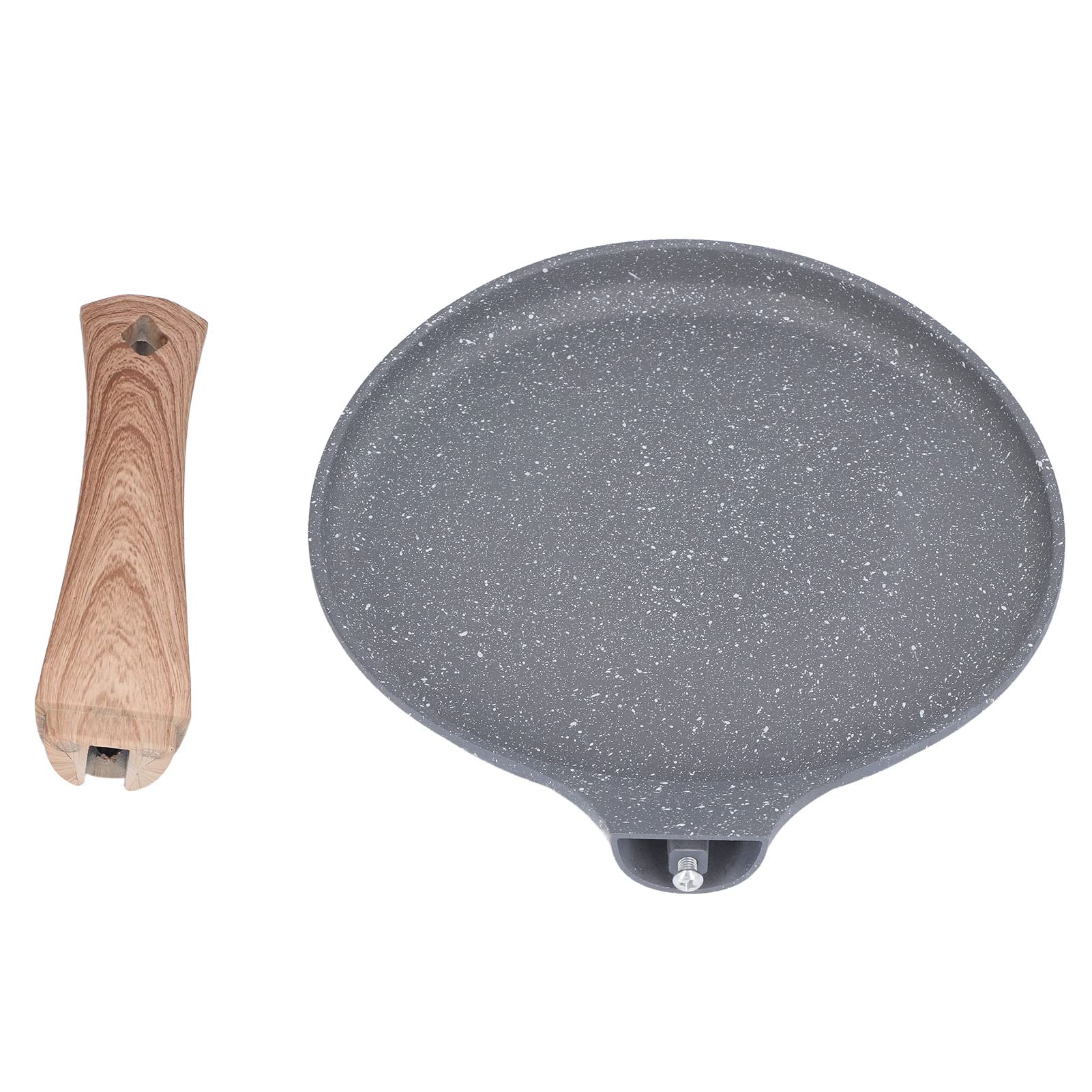 Comal de Hierro Fundido para Tortillas de Maíz - Sarten Antiadherente de Aluminio con Base Plana - Gris