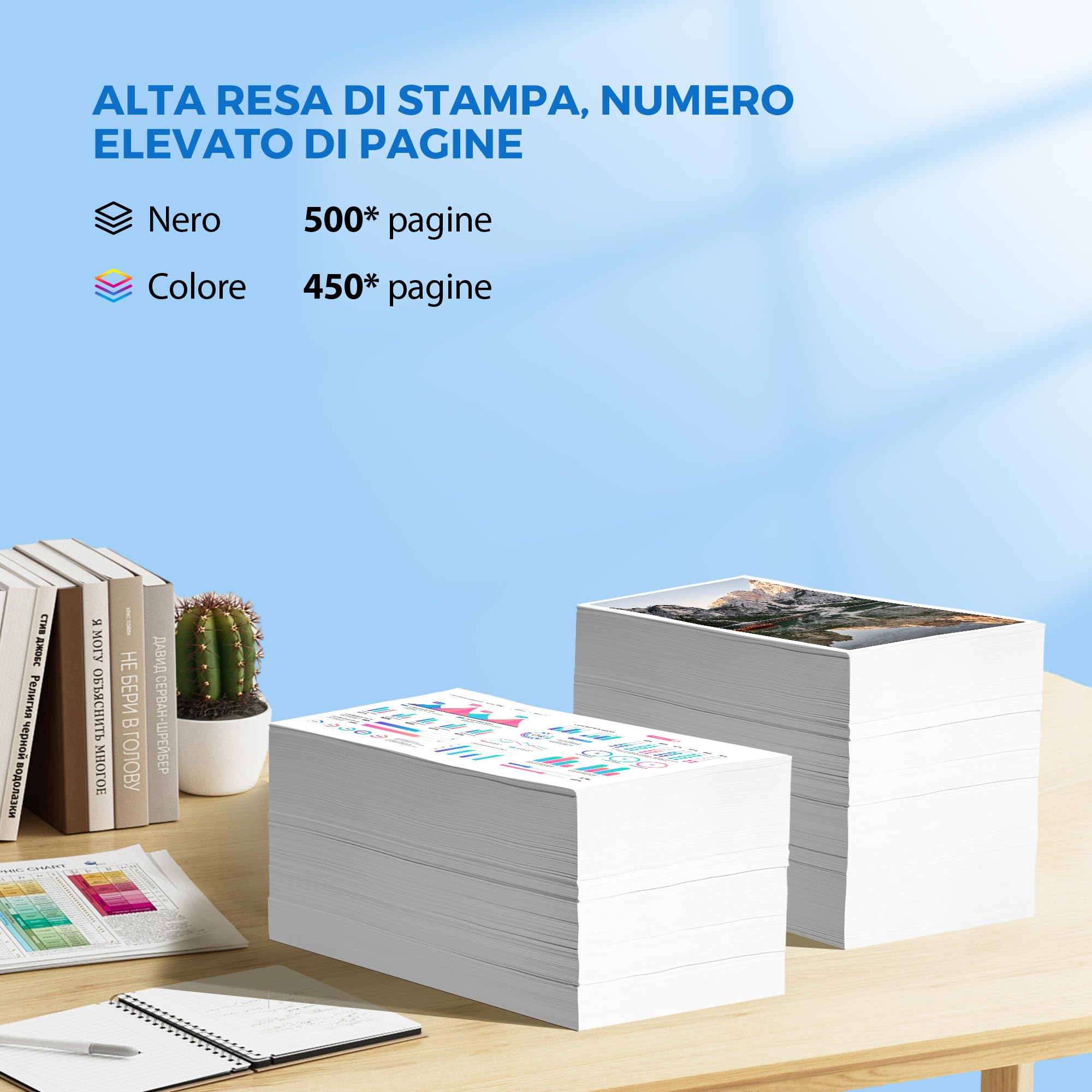 545 XL 546 XL Cartucce d'inchiostro Compatibili Cartucce per Canon 545 546 per Canon PIXMA Stampanti, Adatte per TS3350 MX495 MG2550s TR4650 TR4550 TS3400 TS3150 (Nero Tri-Colore, 2-Pack)
