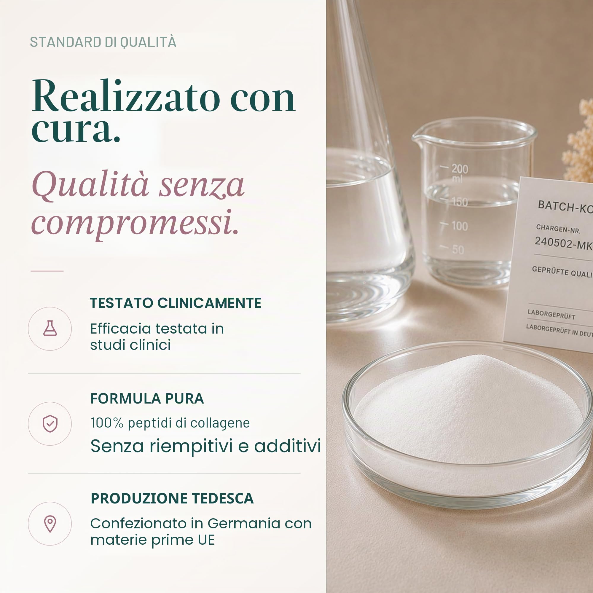 Kollagen Institut Capsule multi collagene – 540 capsule (3 mesi), peptide di collagene in polvere ad alto dosaggio, idrolizzato di collagene bioattivo tipo 1, 2, 3, 5, 10, per bellezza, pelle, capelli