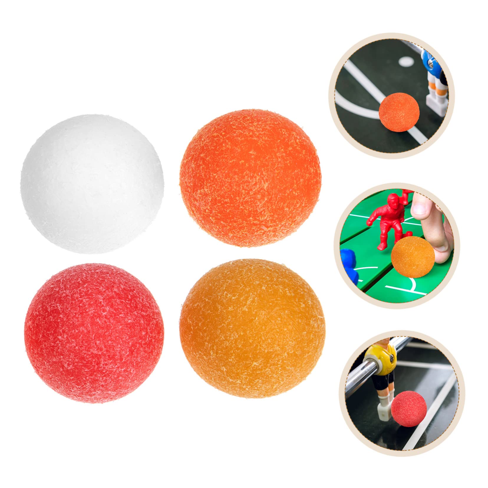 HANABASS Bolas De Futbolín para Accesorios De Fútbol De Escritorio Repuestos para Futbolín Adultos 4 Piezas X 4