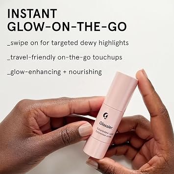 Glossier Futuredew Solid - Highlighting Stick, Illuminating Primer & Skincare Glow Hybrid + Light Reflecting Minerals & Plant-Based Oils - Dewy Sun-Kissed Radiance, Long-Wearing, Vegan, 0.21oz