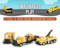 Vista 5 de Popular Playthings Vehículos de construcción magnéticos para mezclar o combinar