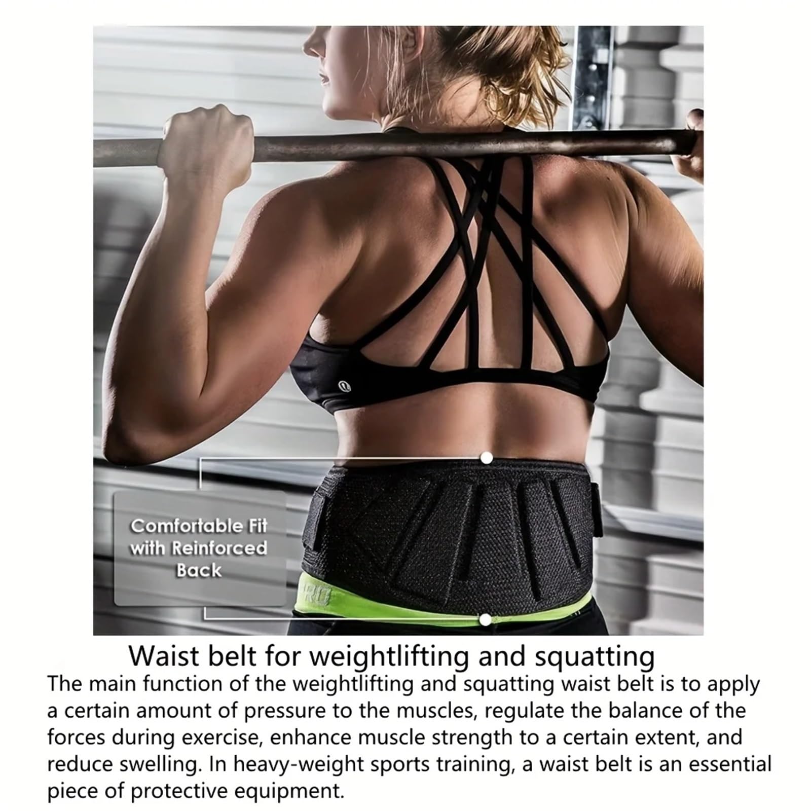 Gewichthebergürtel Gewichthebergürtel for Männer und Frauen, automatische Verriegelung, Gewichtheber-Rückenstütze, Workout-Rückenstütze for Heben, Fitness