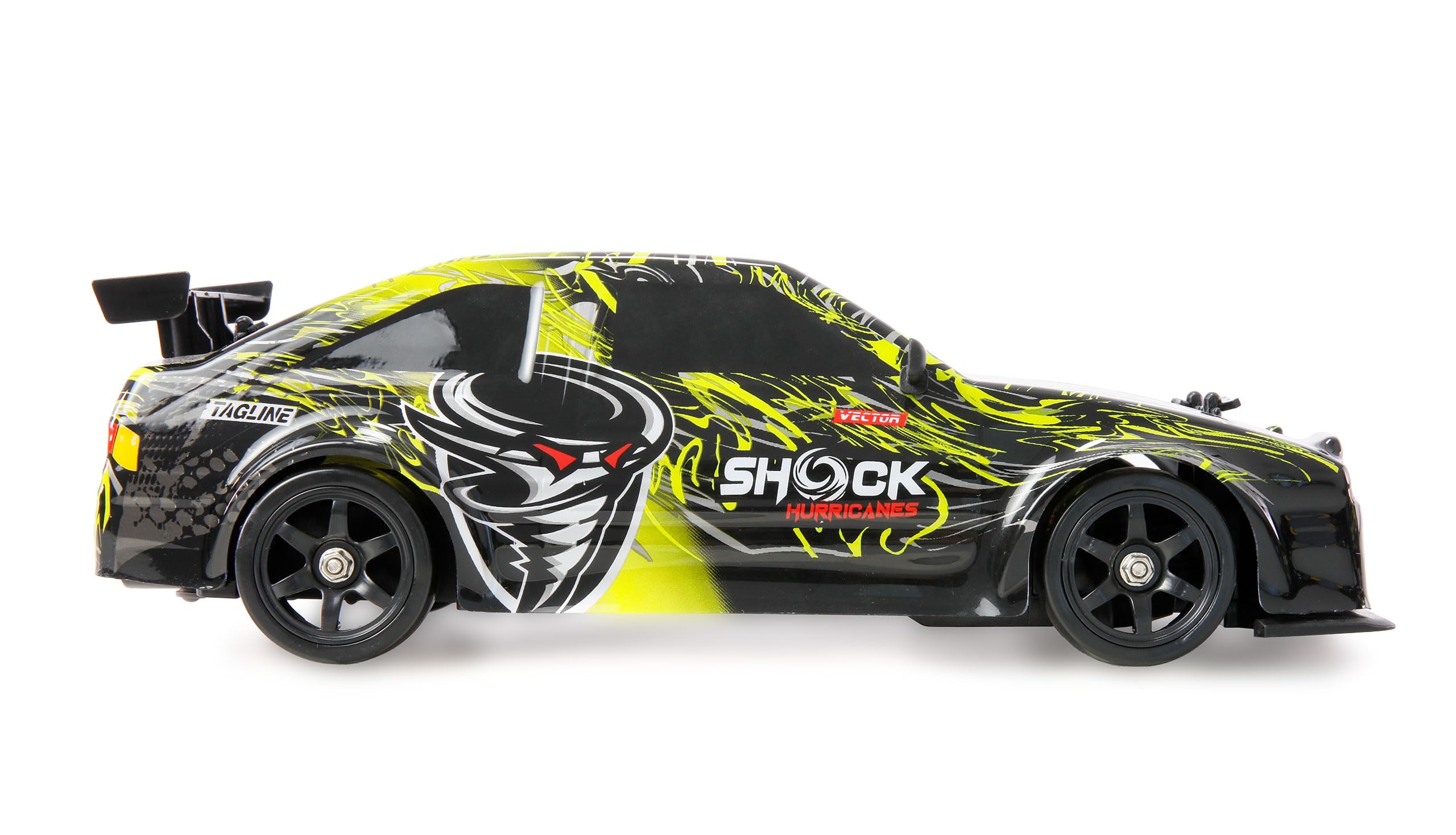 Zdalnie sterowany Drift Sport Car S12 z efektem dymu 4WD 1:16 RTR żółty dzieci od 6 lat