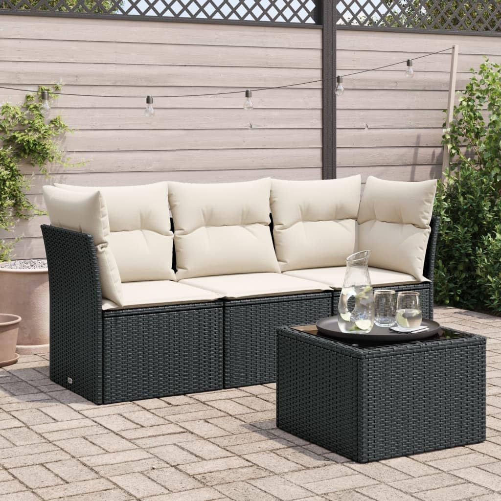 Patio Sofa Set Black Furniture Set