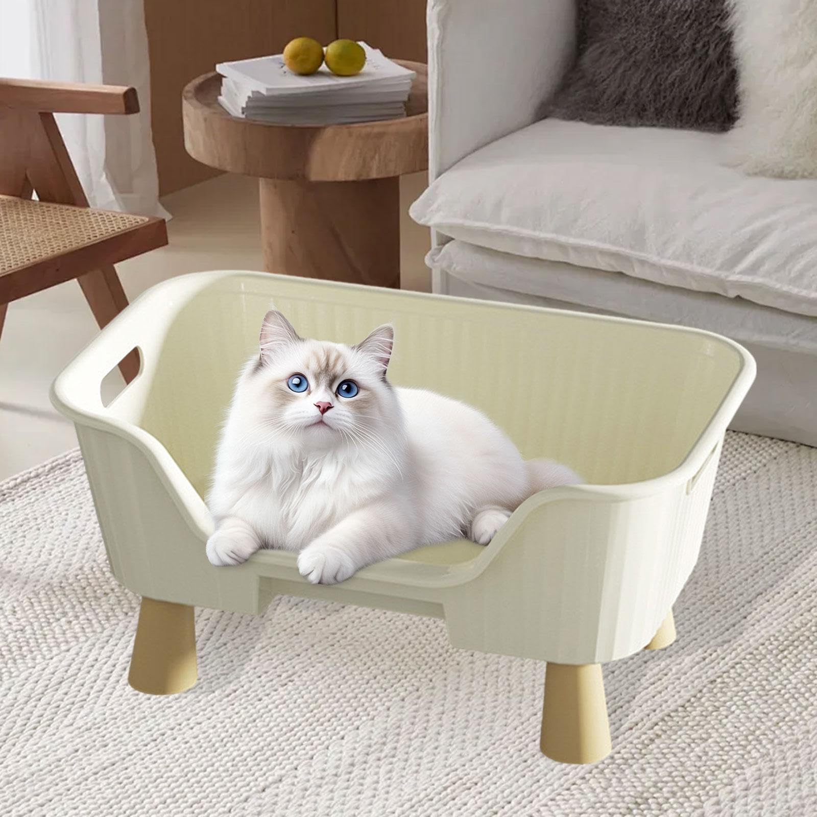 Amaca per Gatti, Cuccia Resistente al Sonno, Centro attività per Gatti, Accessori per Animali Domestici, Mobili, M White