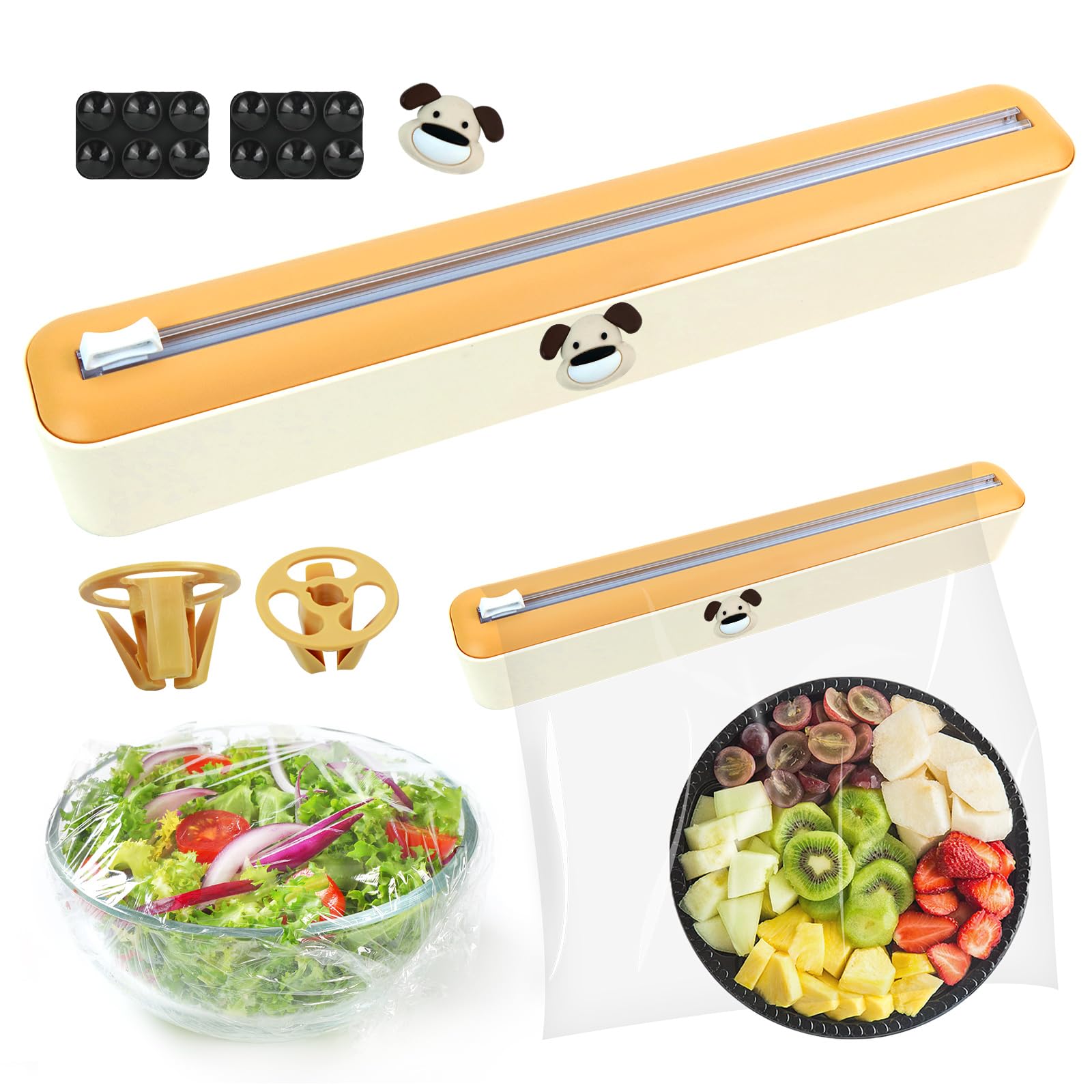 Film Alimentaire 3X Coupe-Papier - Distributeur De Papier D'Aluminium - Distributeur De Organisateur Papier Alu Et Film Alimentaire Pour Tiroir