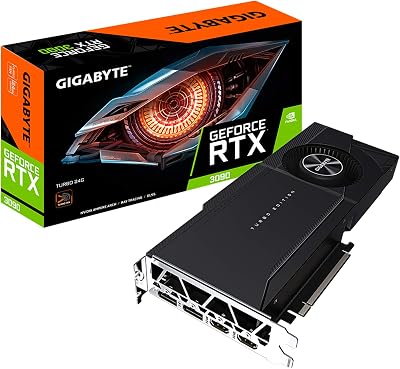 Gigabyte 24GB NVIDIA GeForce RTX 3090 Turbo GDDR6X Graphics Card Model GV-N3090TURBO-24GD (Renewed)