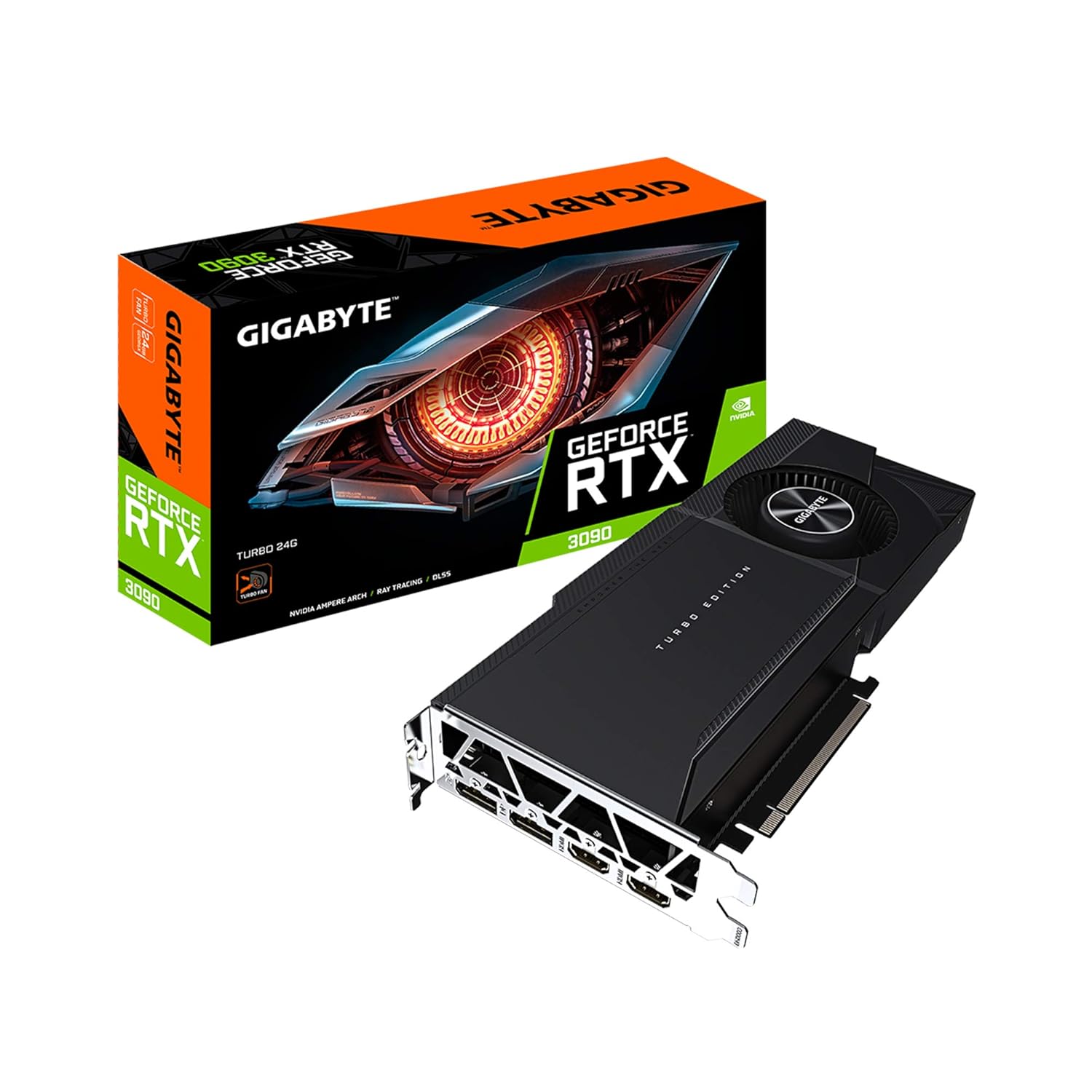 GIGABYTE Nvidia Geforce RTX 3090 Turbo 24Gb Gddr6X Graphics Card with SLI Support(Gv-N3090Turbo-24Gd) – Pci_E_X16