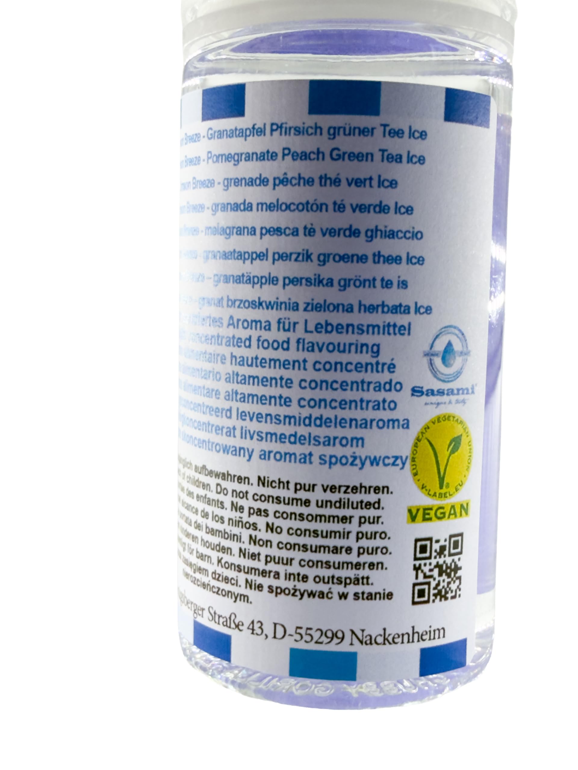 Crimson Breeze – granat brzoskwinia zielona herbata Ice aromat koncentrat – Wegański – Sasami – 100ml