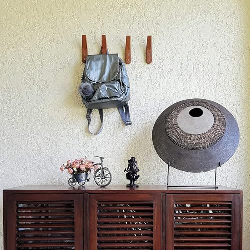 Wrightmart Wood Wall Coat Hook, Set Of 4, Heavy Duty Hanger, Handmade Of Mahogany, For Entryway, Hallway. Bathroom, Kitchen, Home Organizer For Towels, Hats, Cloths (Natural) #TOP6