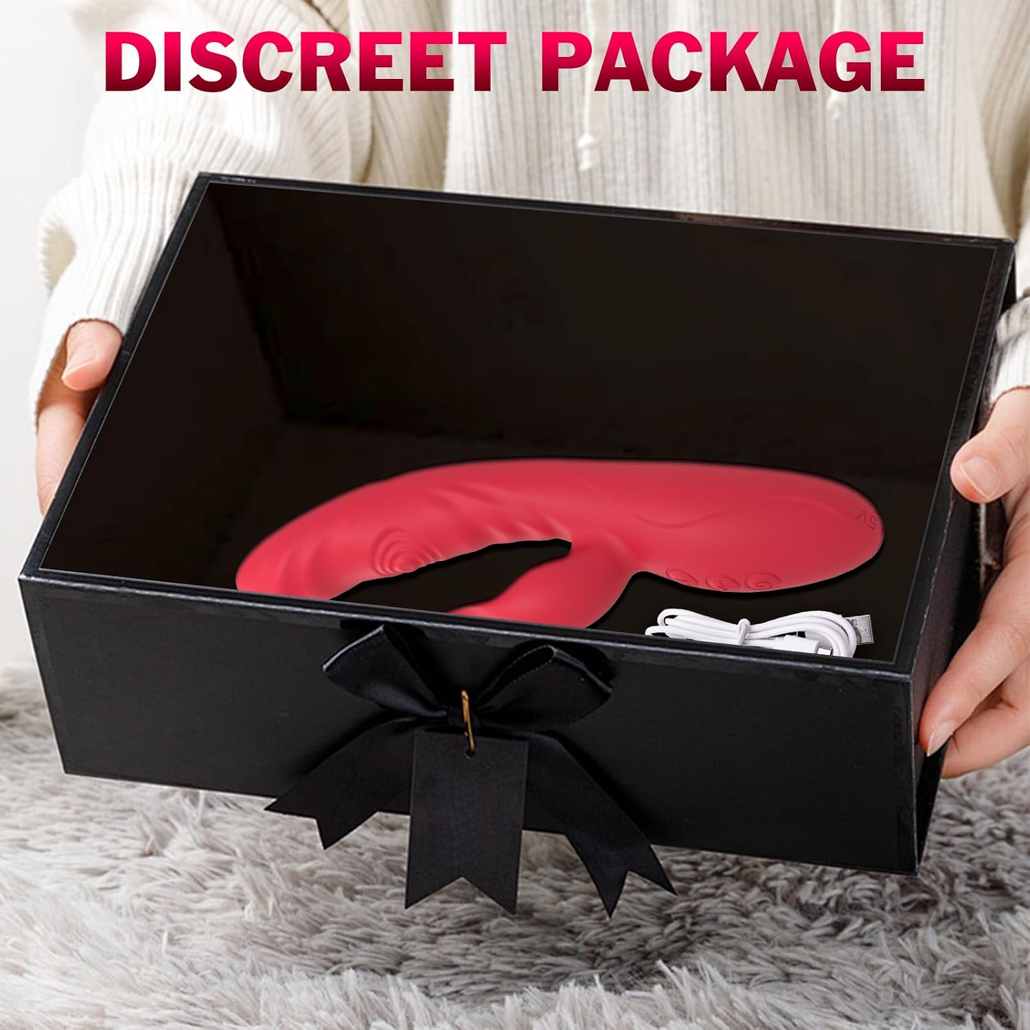 Rabbit Vibrator Sex Toys Female Vibrator, Cocseks Vibrating Dildos G Spot Clitoral Vibrator for Women, Realistic Dildo Stimulator with 7 Flapping & 7 Vibrating & 7 Licking Modes Adult Sex Toys