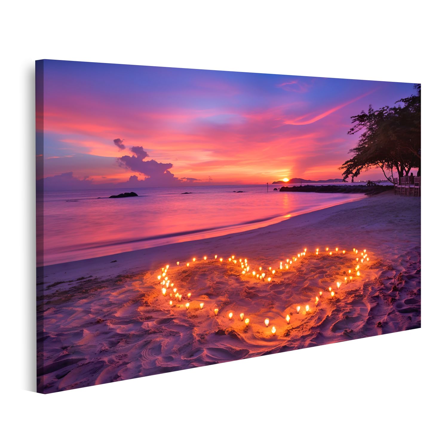 Leinwandbild Antike Ruinen Rom - Wandbild 100x57cm Abendlicht